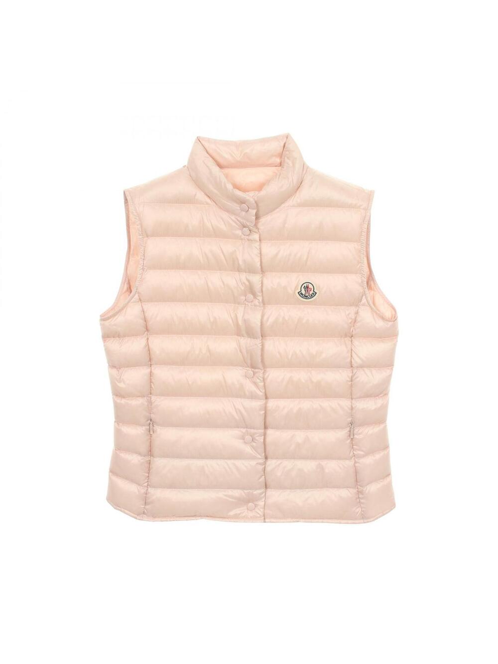 Moncler Liane Down Vest Nylon Pink Used #340282M58B